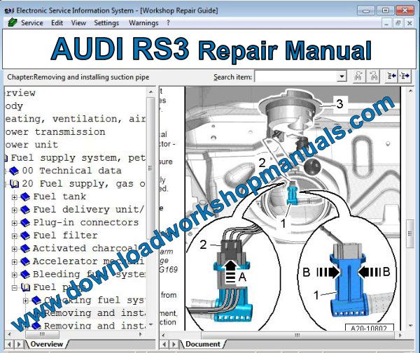 AUDI RS3 Repair Manual